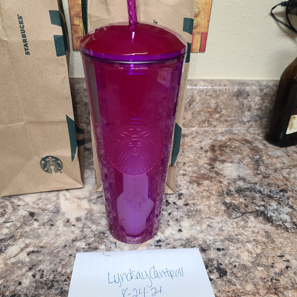Starbucks purple dome cup